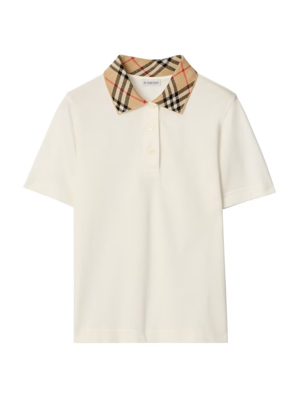 Imogen Check-Collar Polo Shirt