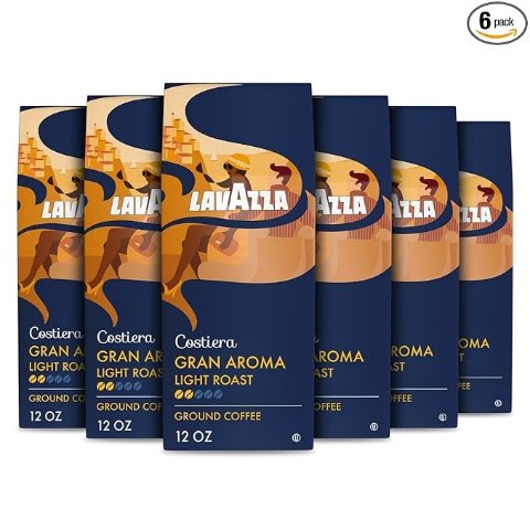  Gran Aroma Light Roast Ground Coffee 12oz 6 Bags