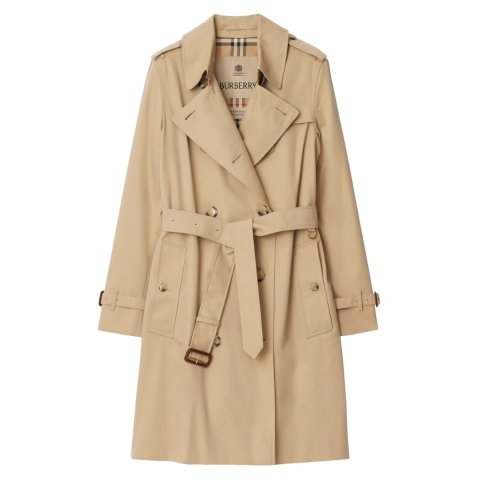 BurberryKensington Double-Breasted Trench Coat