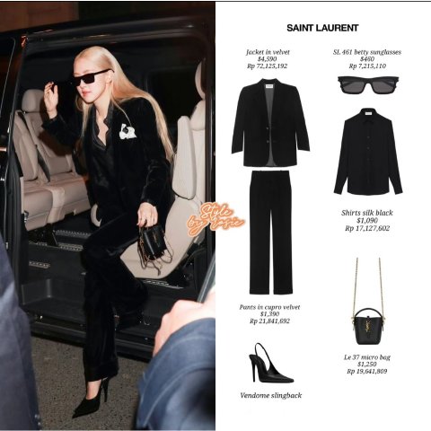 Saint Laurentrose同款Marilyn 亮面皮革一字带高跟鞋