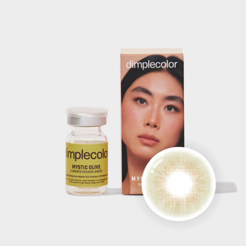 Dimple Color Mystic Olive 彩色隐形眼镜 可重复使用