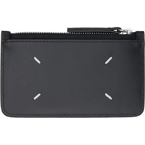 Maison Margiela Black Four Stitches Card Holder