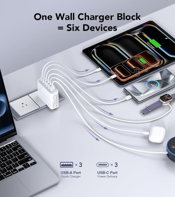 CSODINCE 100W 6口 USB C 快充插座