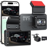 4K+1080P 前后双摄行车记录仪 64GB 夜视