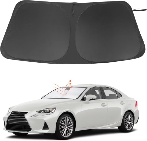 LHFLIVE Lexus IS Windshield Sun Shade Foldable
