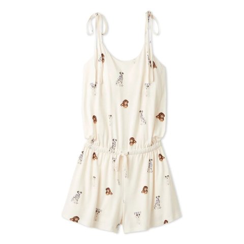 Cats & Dogs Romper with Built-in Bra