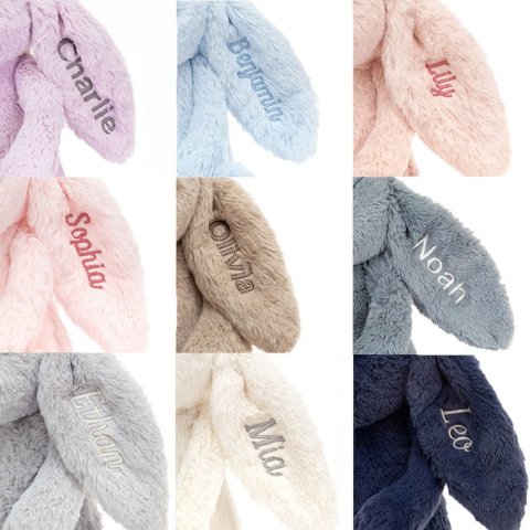 Jellycat中号兔兔5色可选定制害羞米色兔兔（中号）