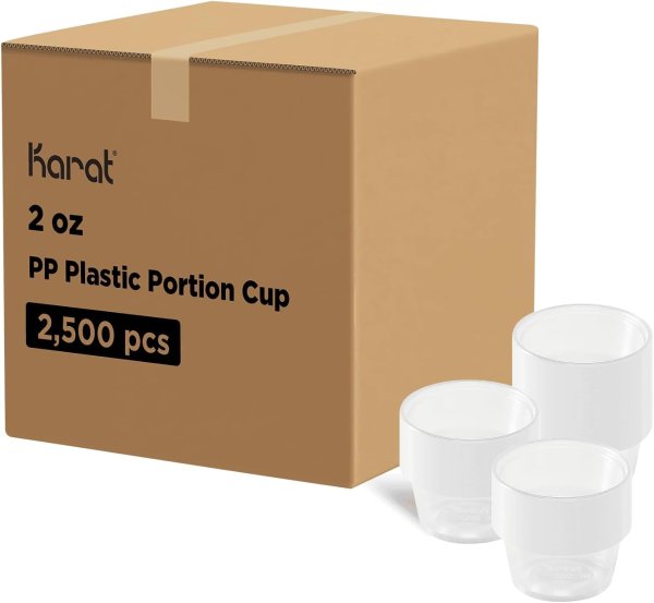 FP-P200-PP PP杯 2盎司 透明 2500只