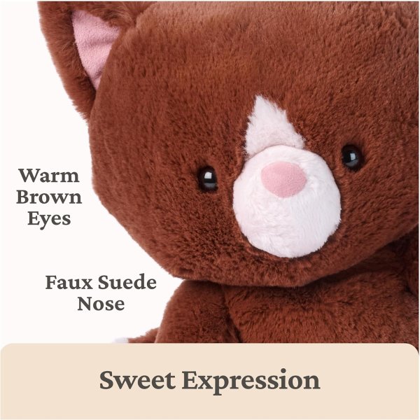 GUND Hazel 猫咪毛绒玩具 棕色 12英寸