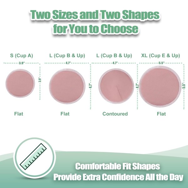 Washable Nursing Breast Pads 14 Pack Large