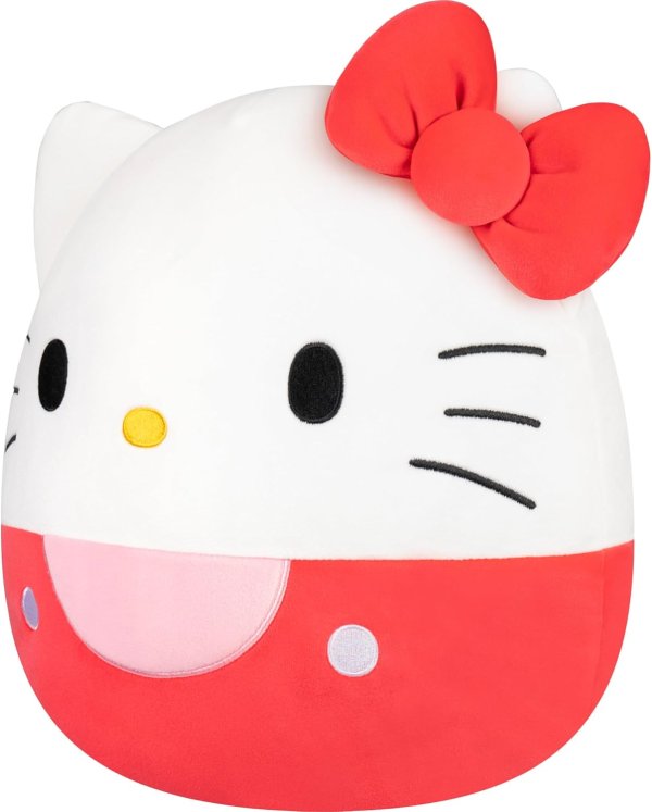 Squishmallows Hello Kitty Red Overalls 12 Inch