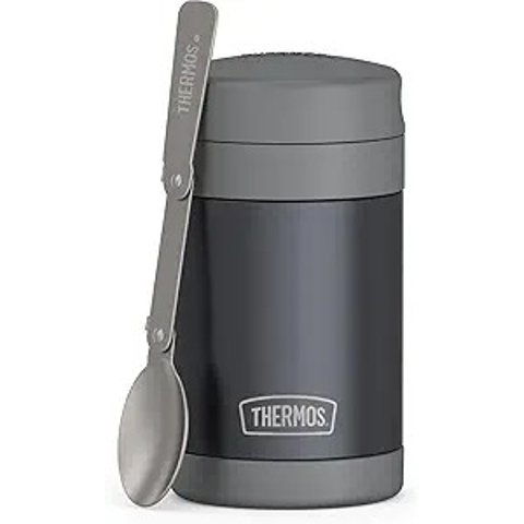 FUNTAINER Insulated Food Jar 16oz Matte Charcoal