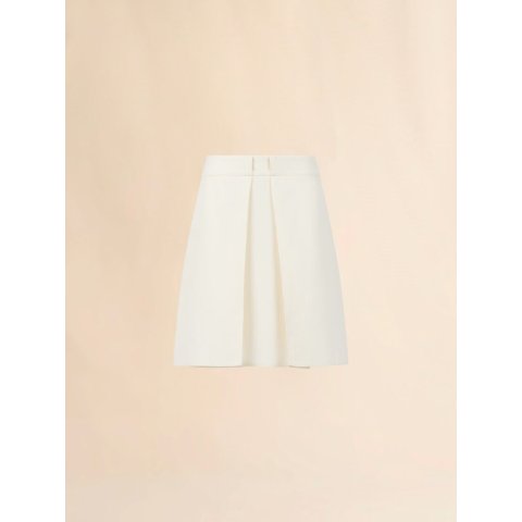 MarniWool Crepe Midi Skirt Off-white