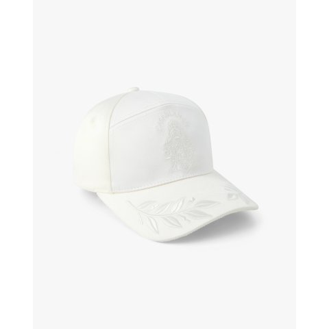 CASABLANCASatin Baseball Cap Off-White