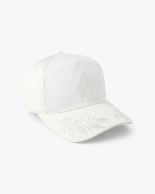 Satin Baseball Cap Off-White