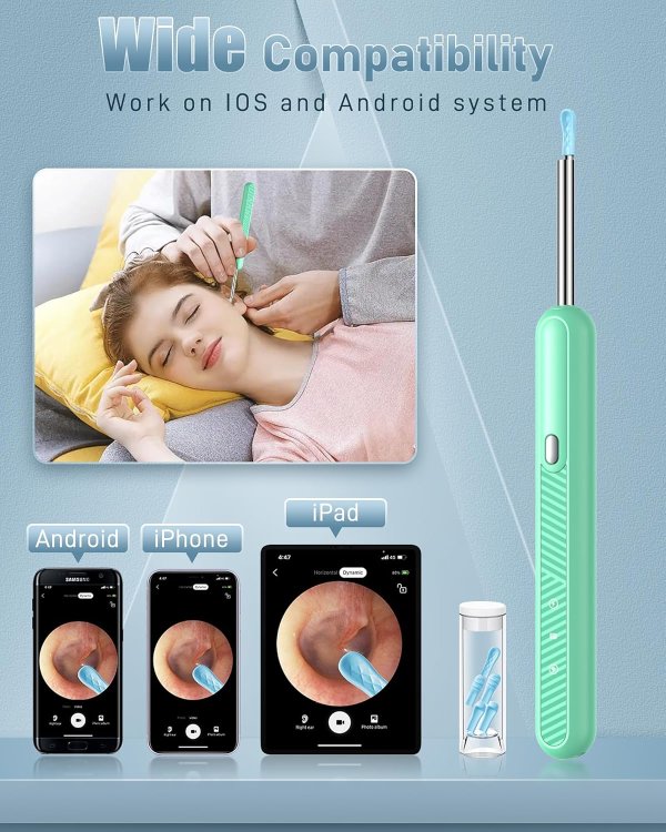 Loyker Ear Cleaner Camera 1080P with 6 Ear Picks