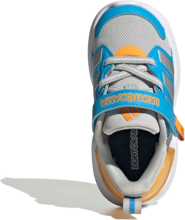adidas Lightorama 婴儿魔术贴鞋，鞋跟可亮灯