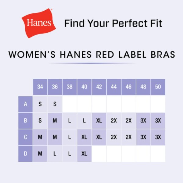 Hanes Women's Wireless Full-Coverage Bra