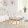 UTEX Kids Table and 2 Chairs Set White
