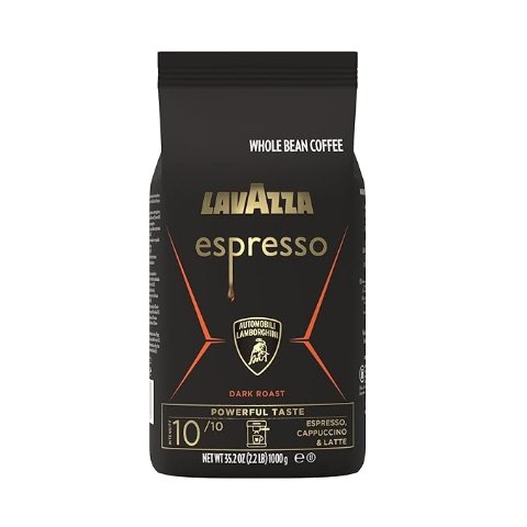 Lavazza Espresso Whole Bean for Automobili Lamborghini Dark Roast 2.2 lb