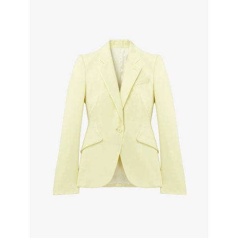 Wool Gabardine Single-breasted Jacket