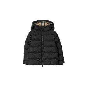 Burberry Nordstrom 大童尼龙连帽羽绒外套