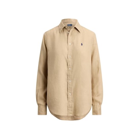 Logo Linen Classic-Fit Shirt