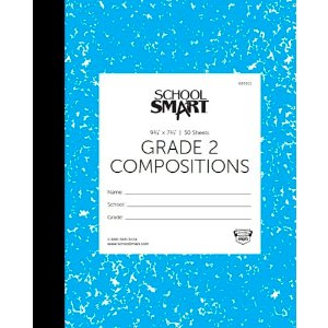 School Smart 085301 双色线笔记本 100页 蓝色