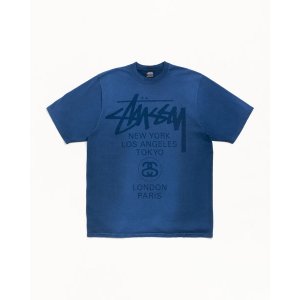 Stussy Stüssy 世界巡游T恤 海军蓝