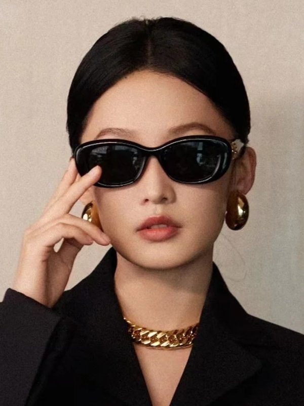 Plastique 54MM Round Sunglasses