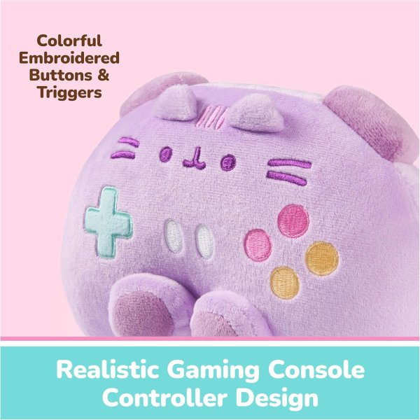 GUND Pusheen Gaming Controller Plush 7 Inch Purple