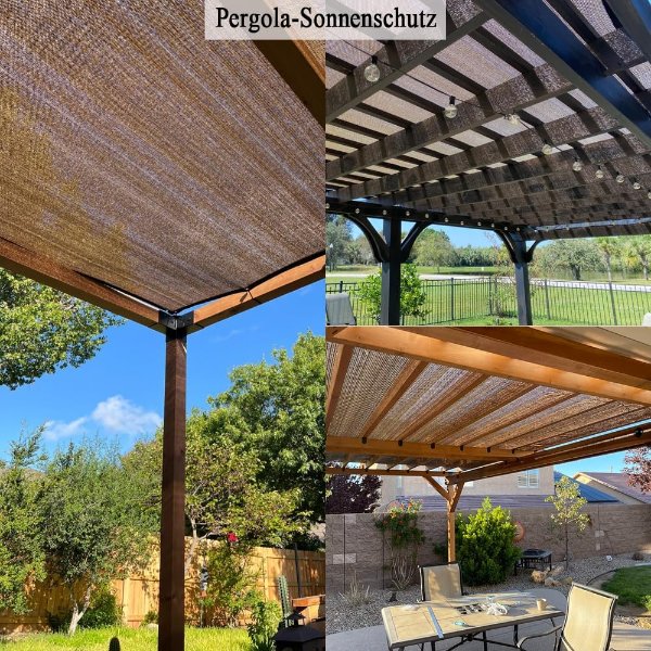 90% Sun Shade Cloth 8x10 Ft Mocha