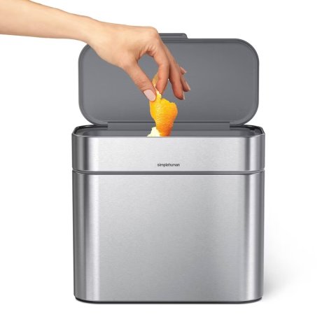 simplehuman Compost Caddy 4L Silver