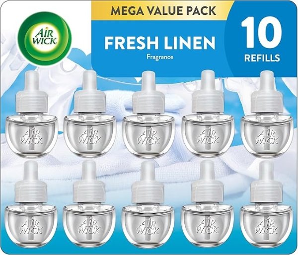 Air Wick Scented Oil Refill 10ct Fresh Linen
