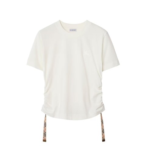 Cotton Ruched T-Shirt