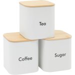 Juvale 密封收纳罐 48oz 3件装 咖啡/茶/糖保鲜