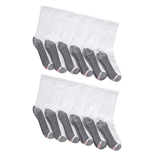Hanes Max Cushioned Men's Crew Socks Moisture-Wicking Odor Control Multi-Pack