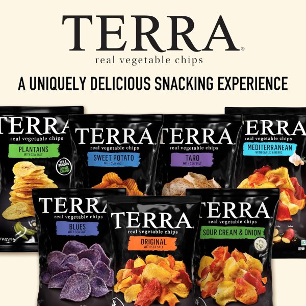 Terra 红薯海盐蔬菜脆片 5盎司x12包
