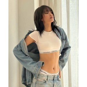 CALVIN KLEIN PERFORMANCE 露脐T恤 minnie同款不同色