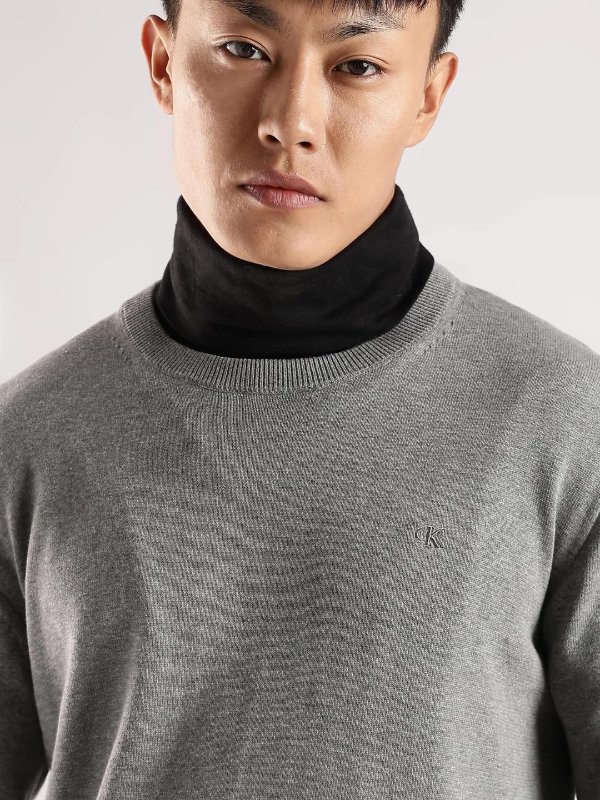 Calvin Klein 男士纯棉圆领毛衣