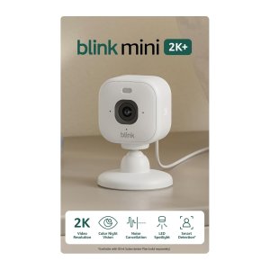 Blink Mini 2K+ 室内摄像头 2K分辨率 白色 2台