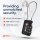 TSA Luggage Combination Lock Black 2-Pack