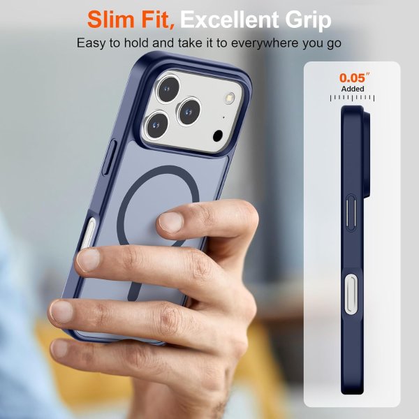 SUPFINE iPhone 17 Pro Max 磁吸防摔壳 藏蓝色
