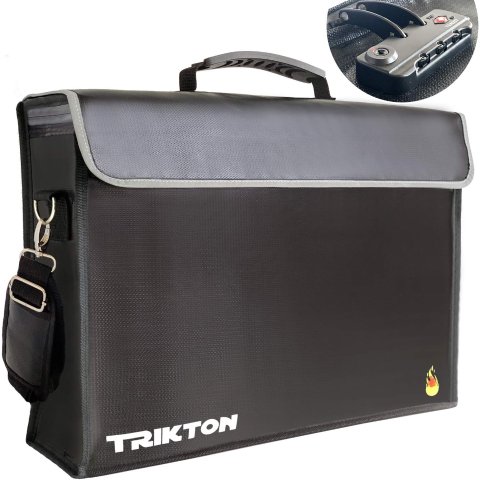Fireproof Waterproof Document Bag XXL 17.5x13x5 in High-Viz