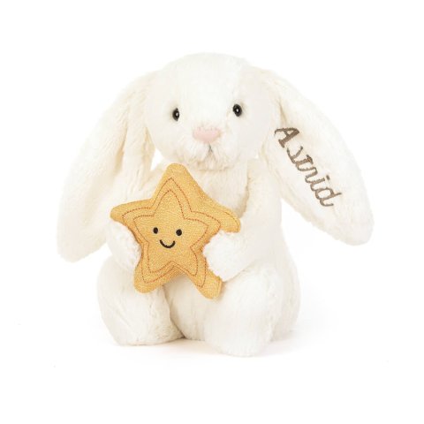 Jellycat抱星星兔兔5色可选个性化奶油兔子星形