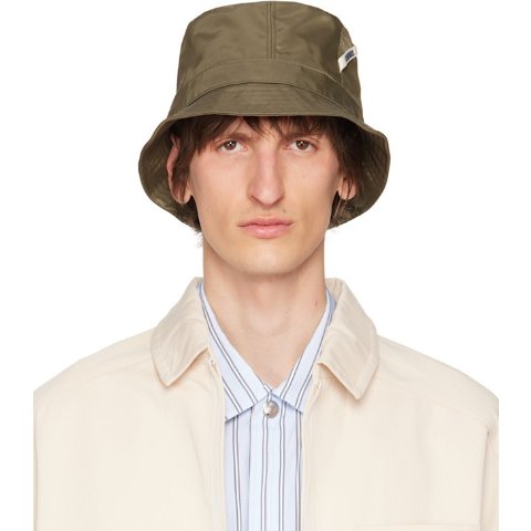 Jacquemus Le bob Ovalie Khaki Hat