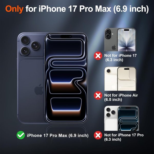 SUPFINE iPhone 17 Pro Max 磁吸防摔壳 藏蓝色
