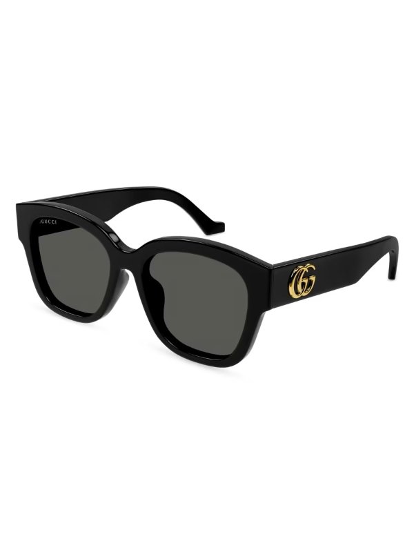 Plastique 54MM Round Sunglasses