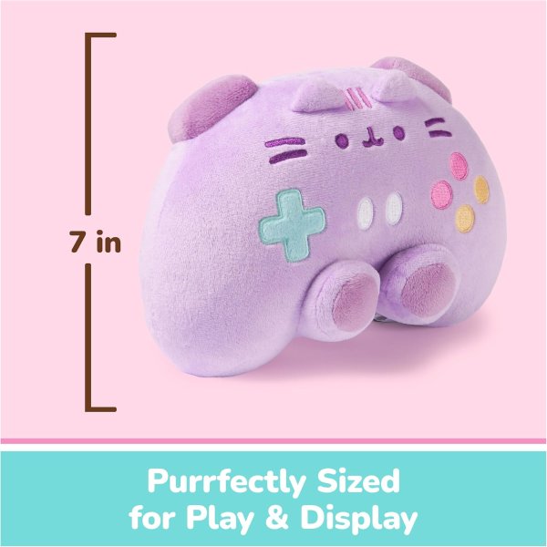 GUND Pusheen Gaming Controller Plush 7 Inch Purple