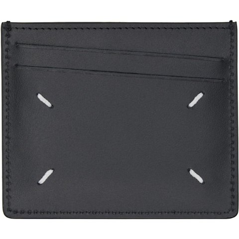 Maison Margiela Black Four Stitches Card Holder